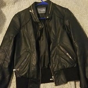 Faux leather jacket
